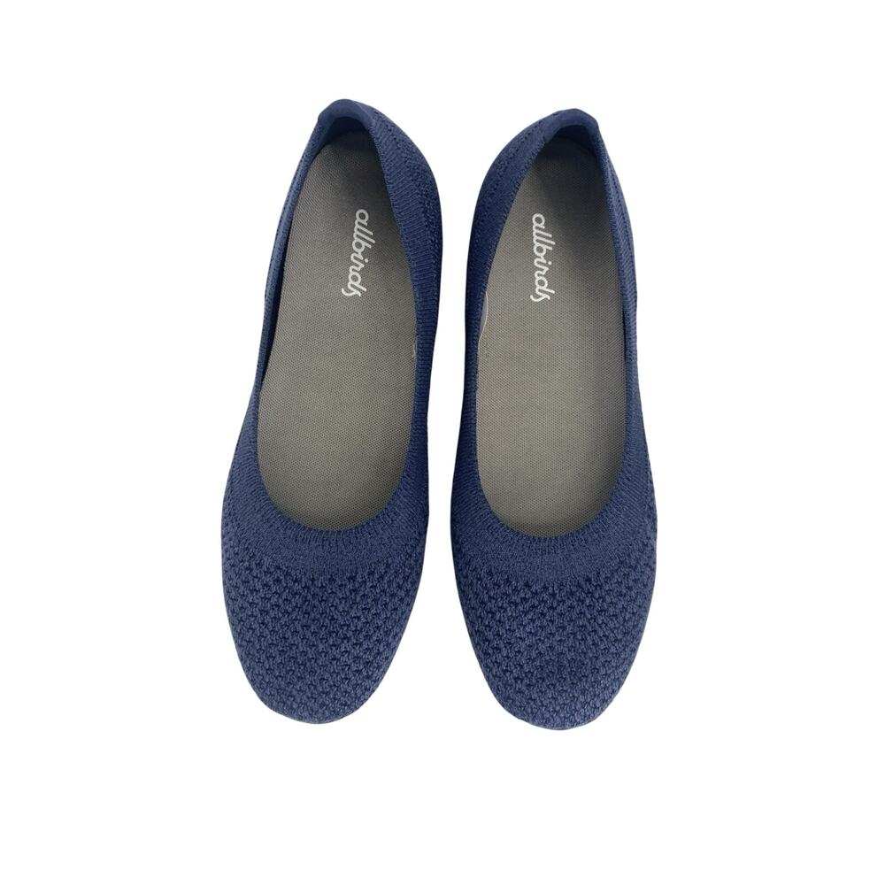 Allbirds TB Tree Breezers Womens US 5 Ballet Flat Hazy Indigo Blue Knit Shoes